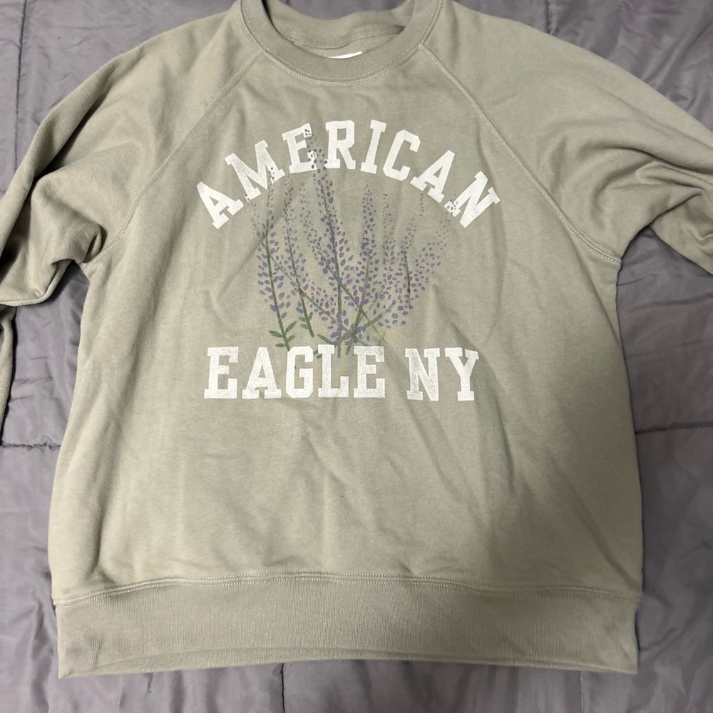 American Eagle Olive Green Sweatshirt